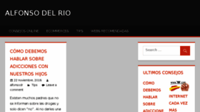 What Alfonsodelrio.com website looked like in 2017 (8 years ago)