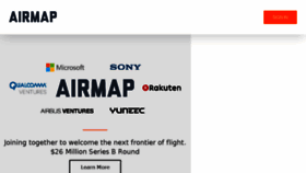 What Airmap.io website looked like in 2017 (7 years ago)