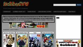 What Animedubbed.me website looked like in 2017 (7 years ago)