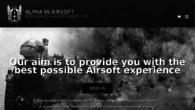 What Alpha55airsoft.co.uk website looked like in 2017 (7 years ago)