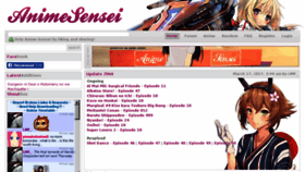 What Anime-sensei.net website looked like in 2017 (7 years ago)