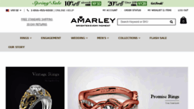 What Amarley.com website looked like in 2017 (7 years ago)