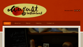 What Augustrestaurant.ca website looked like in 2017 (7 years ago)