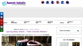 What Amandasaladin.com website looked like in 2017 (7 years ago)