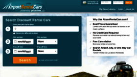 What Airportrentalcars.com website looked like in 2017 (7 years ago)