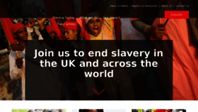 What Antislavery.org website looked like in 2017 (7 years ago)