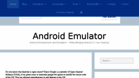 What Androidemulator.in website looked like in 2017 (7 years ago)