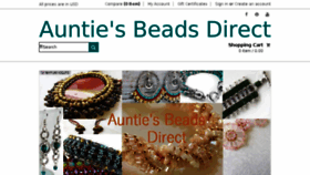 What Auntiesbeads.com website looked like in 2017 (7 years ago)