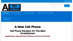 What Anewcellphone.com website looked like in 2017 (7 years ago)