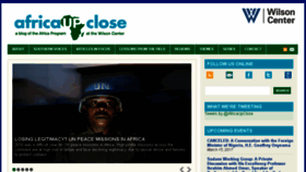 What Africaupclose.wilsoncenter.org website looked like in 2017 (7 years ago)