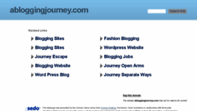 What Abloggingjourney.com website looked like in 2017 (7 years ago)