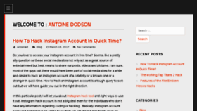 What Antoine-dodson.com website looked like in 2017 (7 years ago)