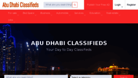 What Abudhabiclassifieds.com website looked like in 2017 (7 years ago)