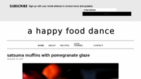 What Ahappyfooddance.com website looked like in 2017 (7 years ago)