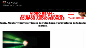 What Abacaliproyectores.com website looked like in 2017 (7 years ago)