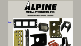 What Alpinemetal.com website looked like in 2017 (7 years ago)