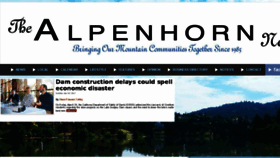 What Alpenhornnews.com website looked like in 2017 (7 years ago)