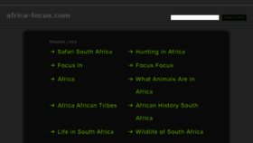 What Africa-focus.com website looked like in 2017 (7 years ago)