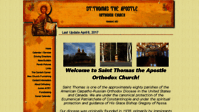 What Apostlethomas.org website looked like in 2017 (7 years ago)