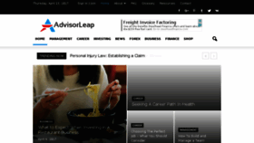 What Advisorleap.com website looked like in 2017 (7 years ago)