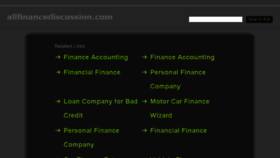 What Allfinancediscussion.com website looked like in 2017 (7 years ago)