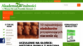 What Akademiawitalnosci.pl website looked like in 2017 (7 years ago)