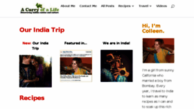 What Acurryofalife.com website looked like in 2017 (8 years ago)