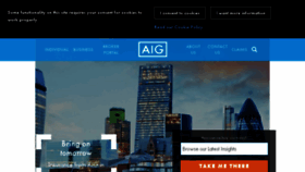 What Aig.co.uk website looked like in 2017 (7 years ago)