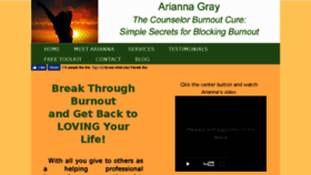 What Ariannagray.com website looked like in 2017 (7 years ago)