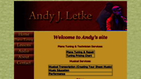 What Andyletke.com website looked like in 2017 (7 years ago)