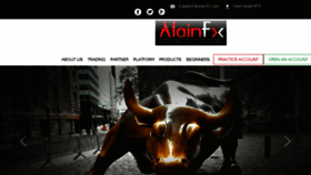 What Alainfx.com website looked like in 2017 (7 years ago)