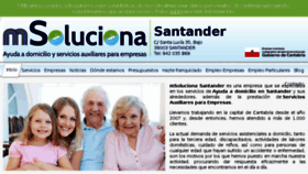 What Ayudadomiciliosantander.es website looked like in 2017 (7 years ago)