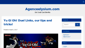 What Agenceelysium.com website looked like in 2017 (7 years ago)