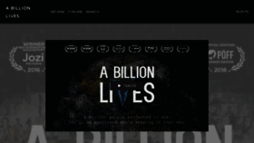 What Abillionlives.vhx.tv website looked like in 2017 (7 years ago)