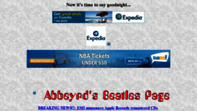 What Abbeyrd.net website looked like in 2017 (7 years ago)