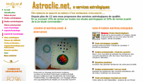 What Astroclic.net website looked like in 2017 (7 years ago)