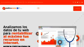 What Analiticamente.es website looked like in 2017 (7 years ago)