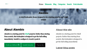What Alembic.darn.es website looked like in 2017 (7 years ago)