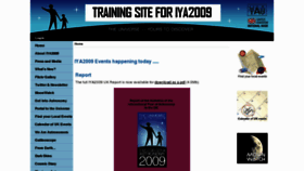 What Astronomy2009.co.uk website looked like in 2017 (7 years ago)