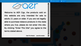 What Aercigs.com website looked like in 2017 (7 years ago)