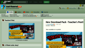 What Axel-rosered.deviantart.com website looked like in 2017 (7 years ago)