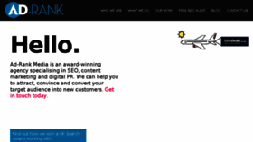 What Ad-rank.com website looked like in 2017 (7 years ago)