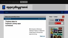 What Appsplayground.com website looked like in 2017 (7 years ago)
