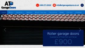 What A1garagedoors.co.uk website looked like in 2017 (7 years ago)