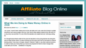 What Affiliateblogonline.com website looked like in 2017 (7 years ago)