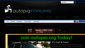 What Autopiaforums.com website looked like in 2017 (7 years ago)