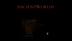 What Ancientworlds.net website looked like in 2017 (6 years ago)