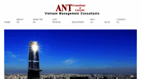 What Antconsult.vn website looked like in 2017 (7 years ago)