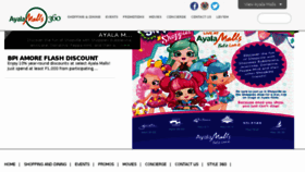 What Ayalamalls.com.ph website looked like in 2017 (7 years ago)