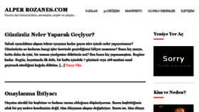 What Alperrozanes.com website looked like in 2017 (7 years ago)
